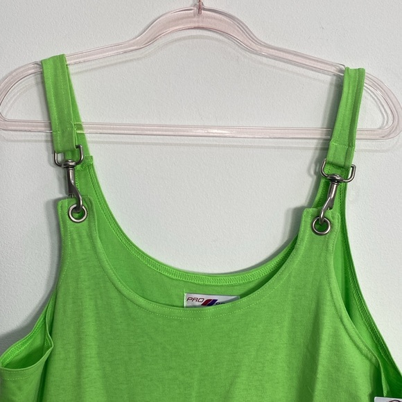 Vintage 90's Romper Cotton Women's XL Green Made in USA - Picture 2 of 10